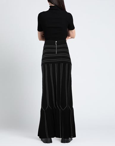Elisabetta Franchi Woman Maxi skirt Black Size 6 Viscose, Polypropylene, Polyester