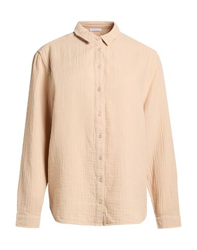 Woman Shirt Beige Size S Cotton
