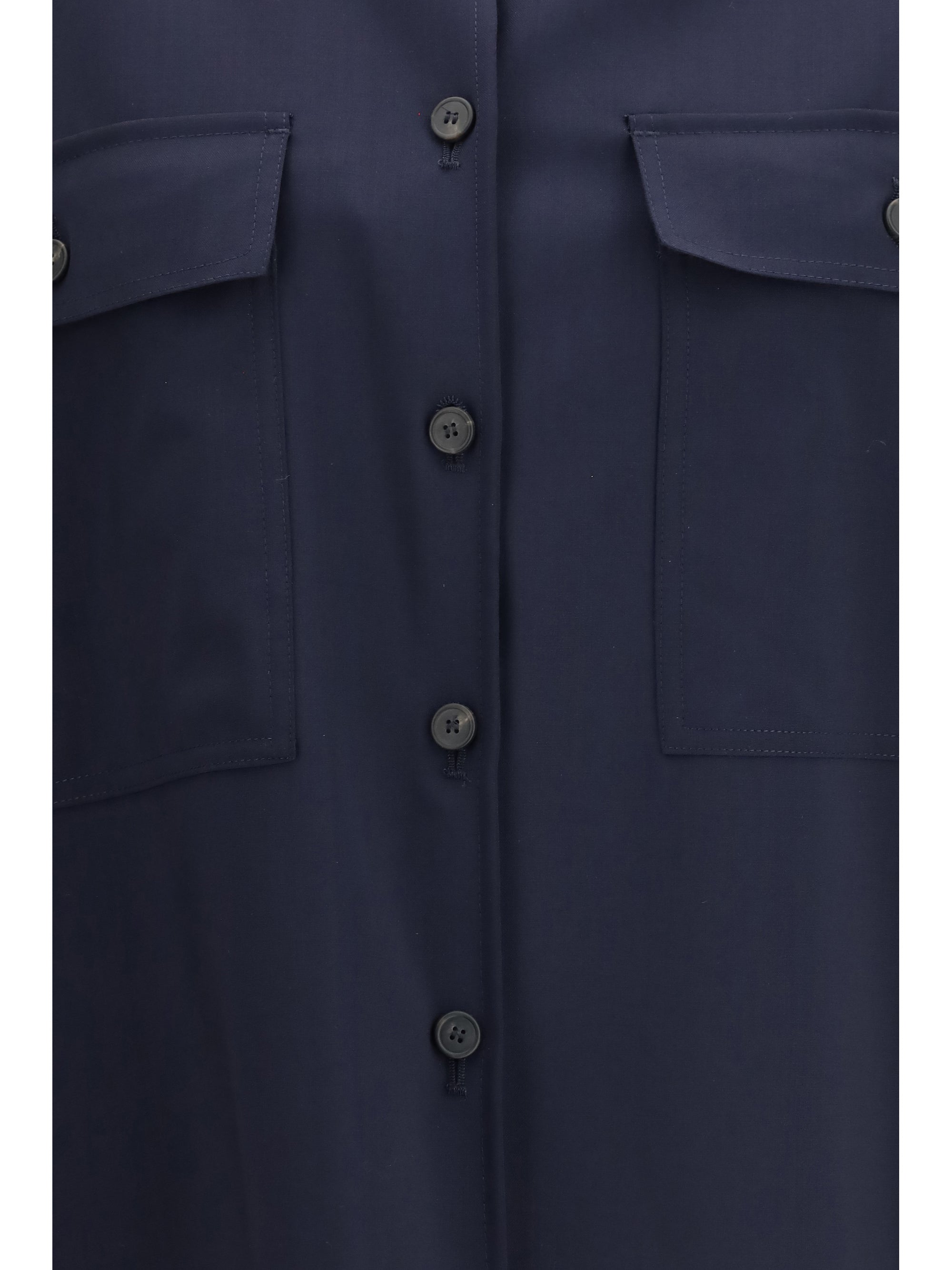 Mulino Shirt Jacket — Blue