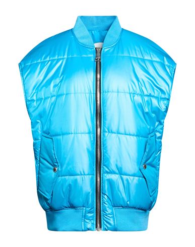 Woman Vest Azure Size 0 Polyester