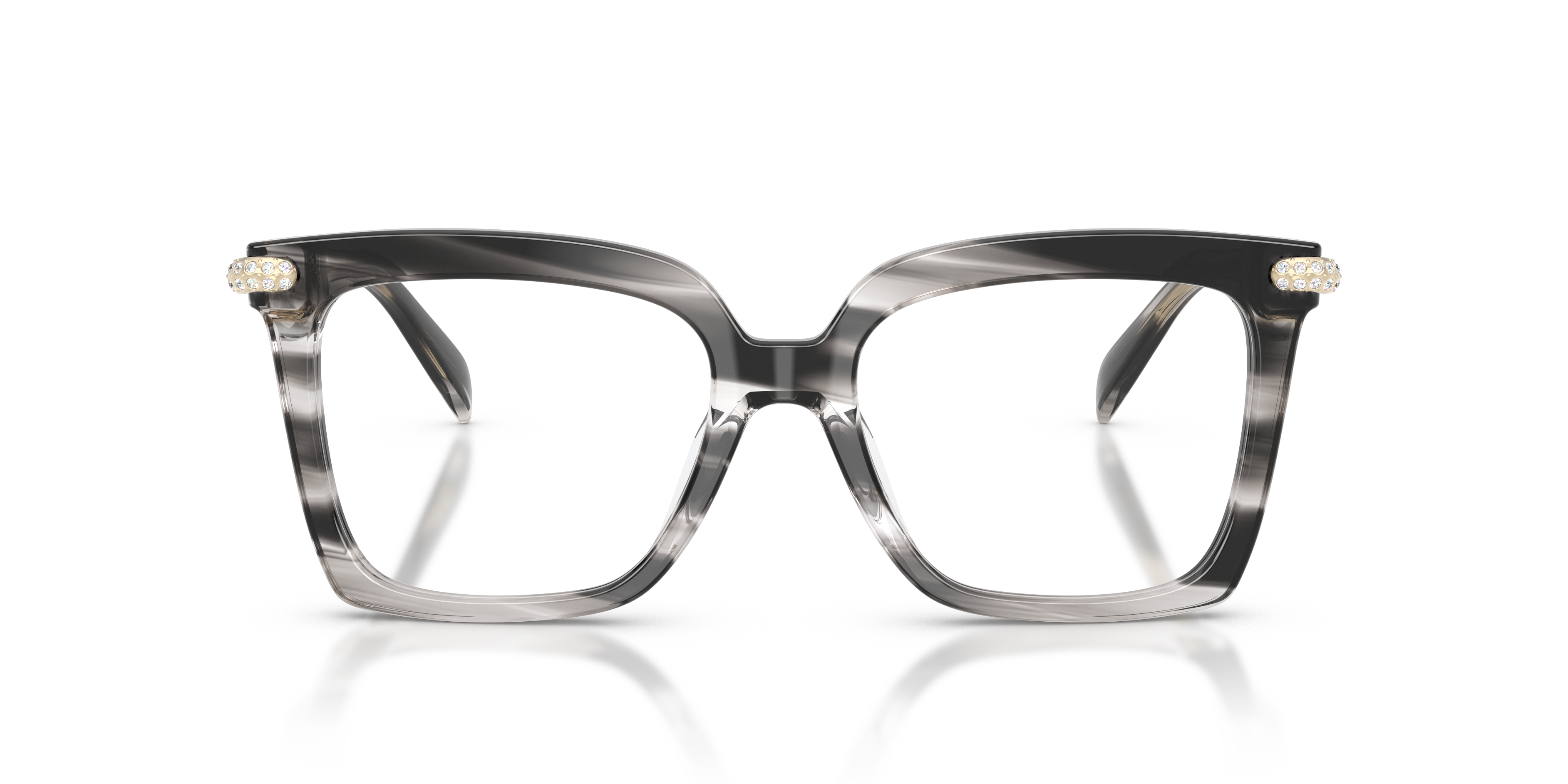 Michael Kors Mujer Michael Kors MK4191BU EXUMAS 4034 Monturas ópticas Acetato Negro Transparente Cuadrada Norma