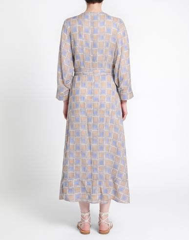 Woman Midi dress Light blue Size 6 Cotton