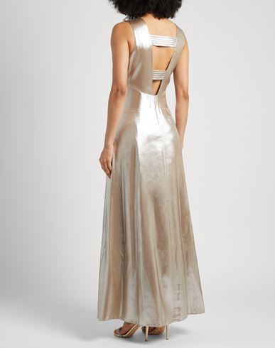 Woman Maxi dress Beige Size 10 Viscose