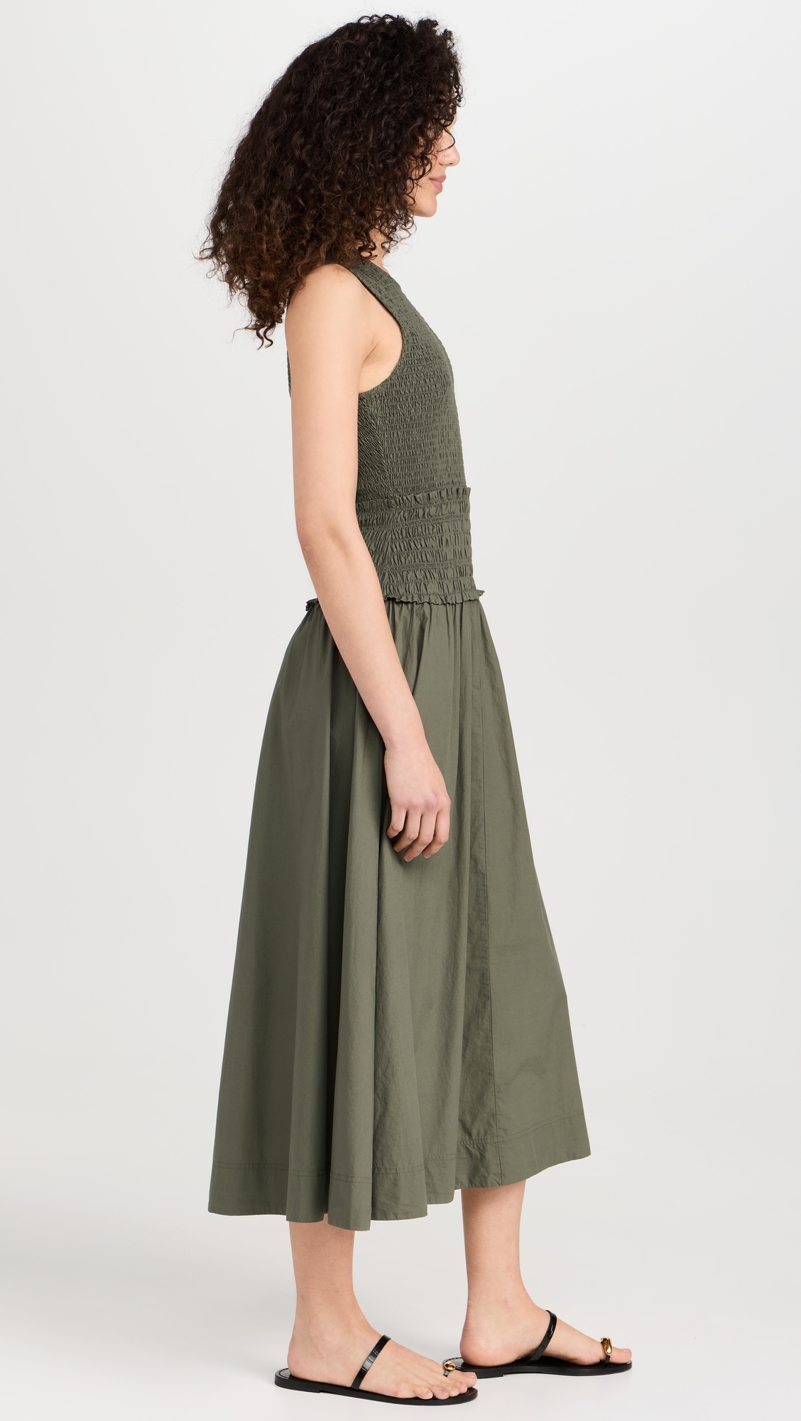 Siempre Tank Maxi Dress Thyme
