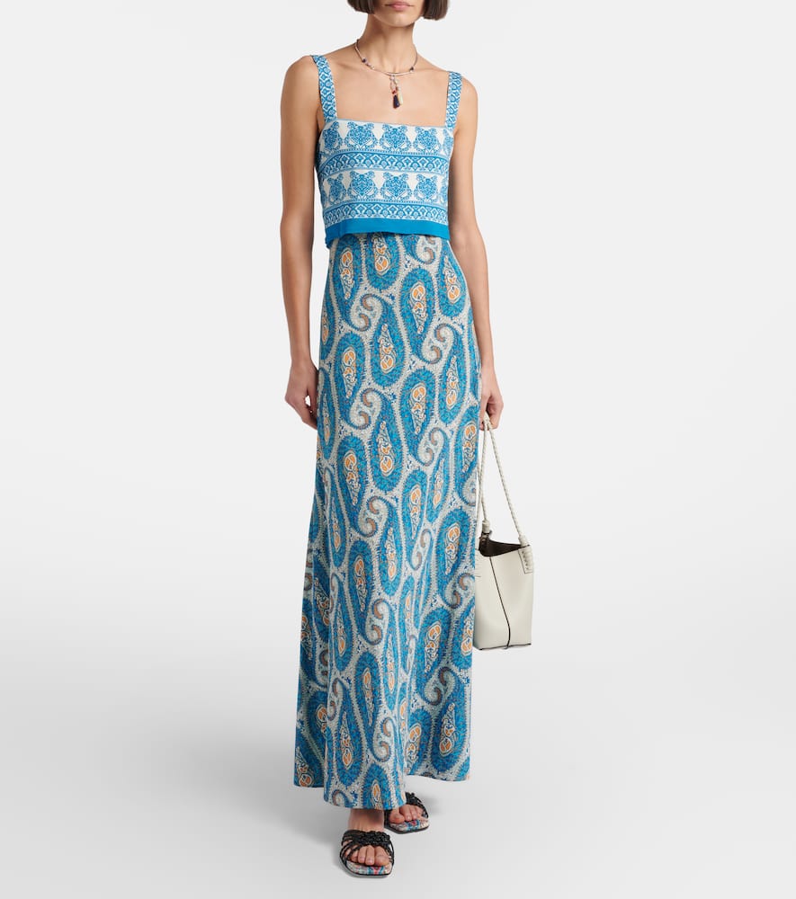 Flared maxi dress