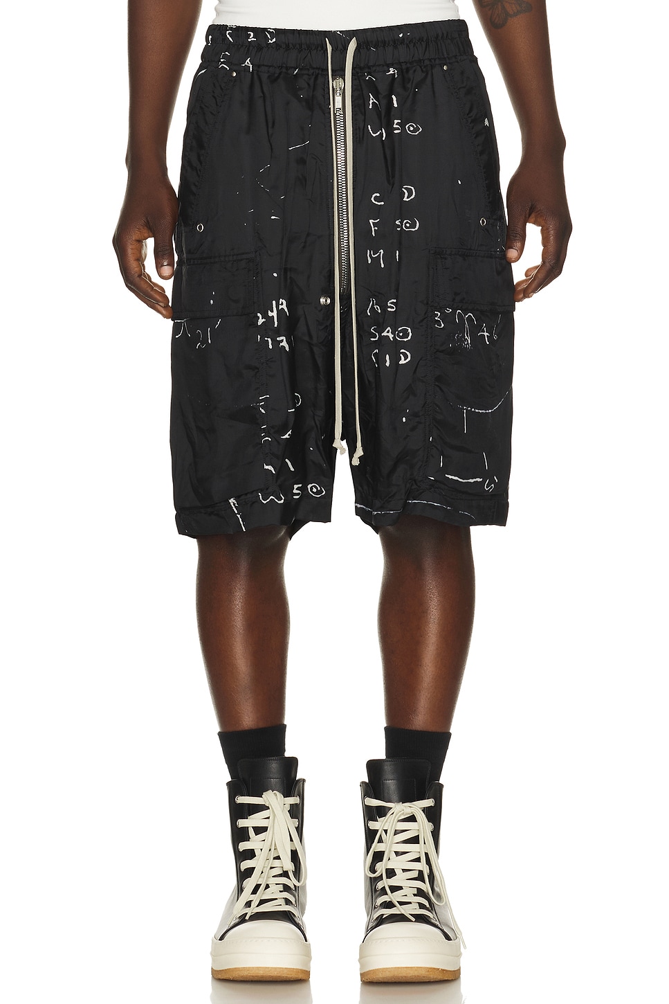 Rick Owens Cargobela Shorts in Black