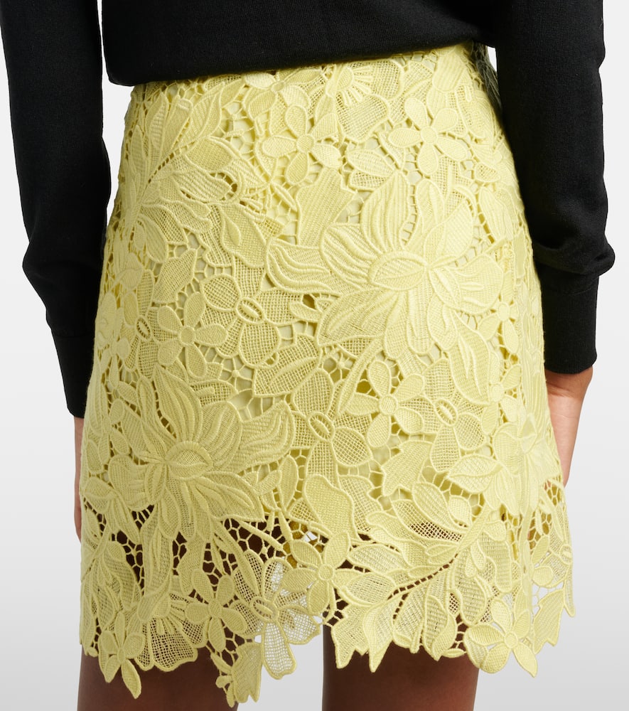 Bora floral lace miniskirt