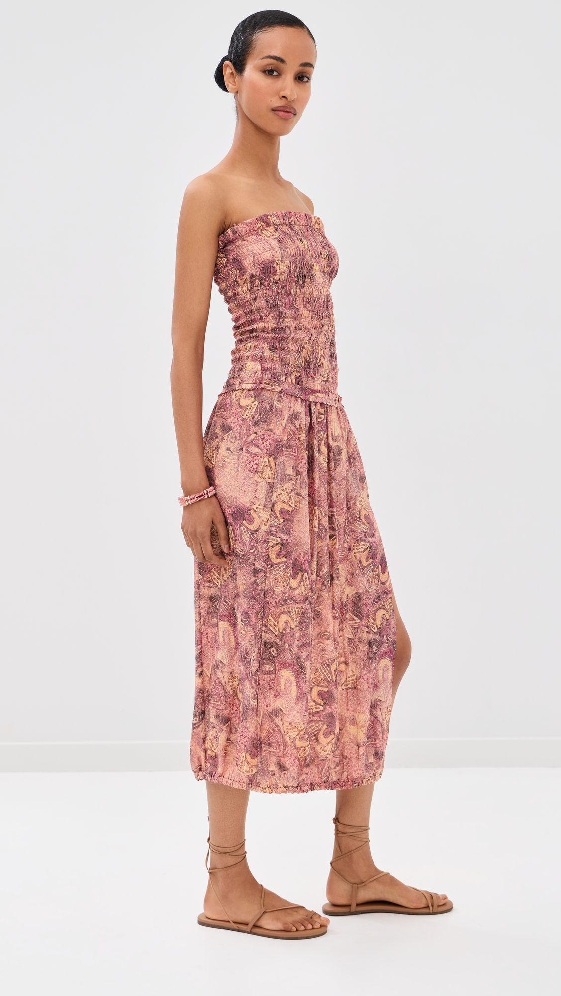 Cleane Silk Dress Pink