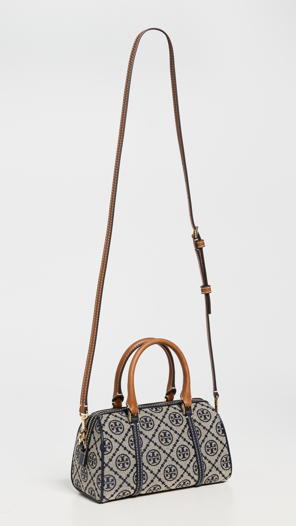 Tory Burch T Monogram Mini Barrel Bag Tory Navy One Size