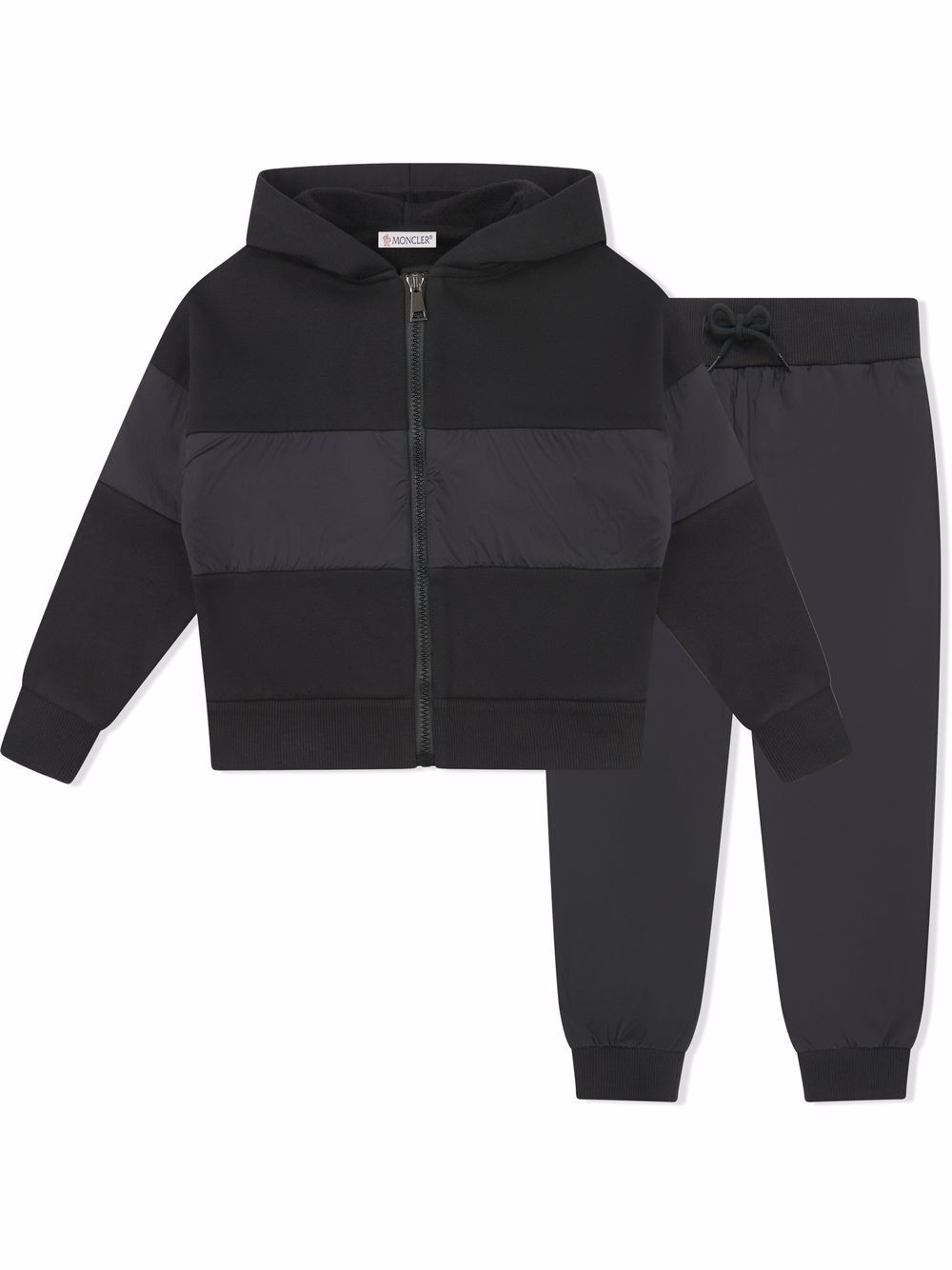 Panelled cotton tracksuit set - Pink