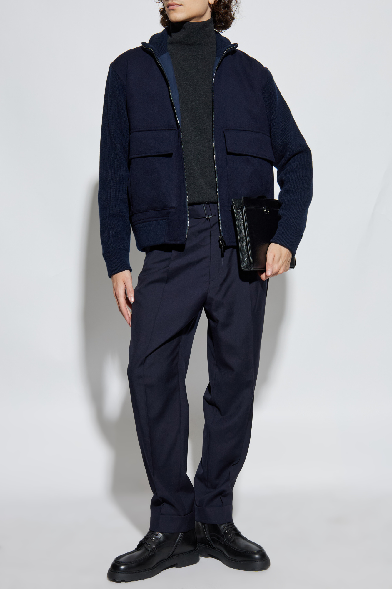Wool Jacket, Men's, Navy Blue