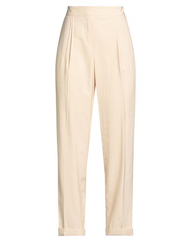 Woman Pants Cream Size 4 Viscose, Polyester