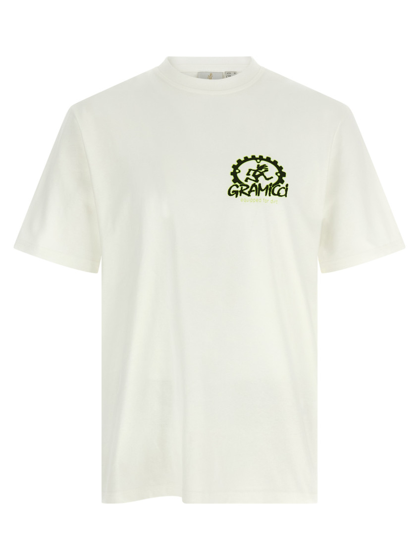 White Equipped For Dirt T-shirt