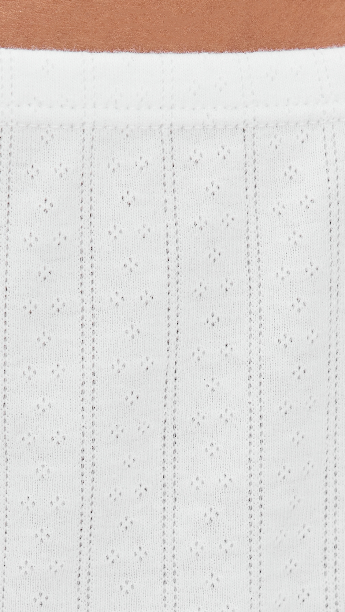 Pointelle Boxer Shorts White 