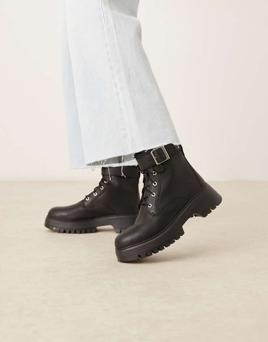 Cora Valley lace boots in black