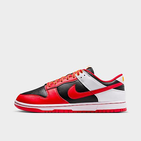 Men's Dunk Low Retro Casual Shoes in Black/White/University Gold