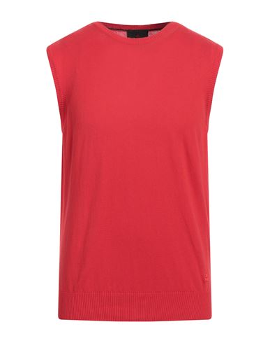 Man Sweater Red Size M Cotton