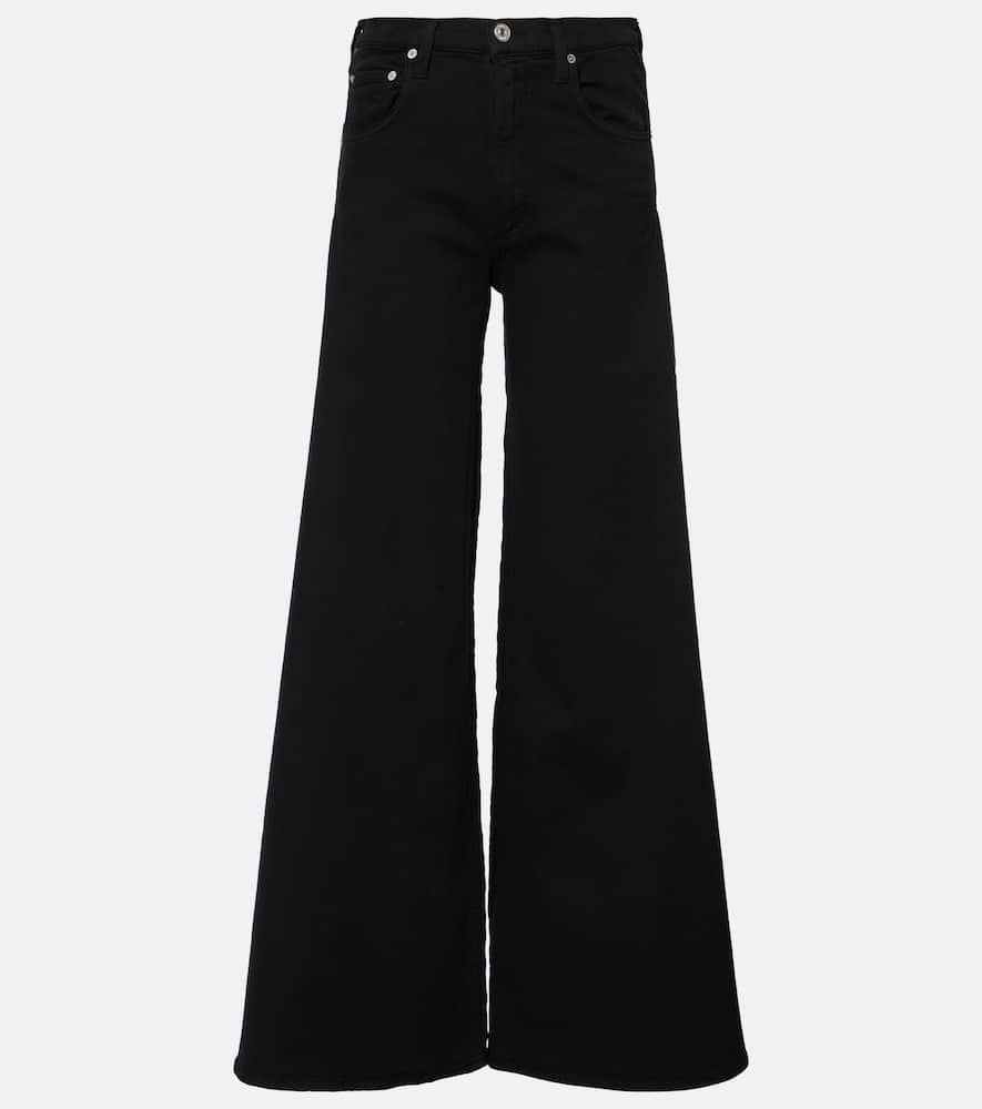 Amari high-rise wide-leg jeans