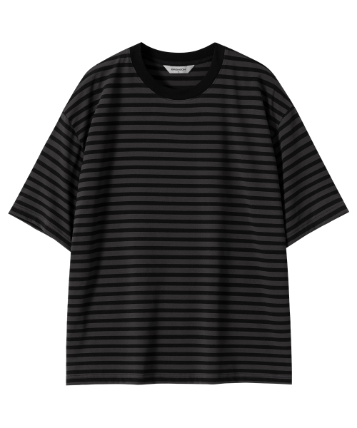 Oversized 1:1 Stripe Short Sleeve T-Shirt