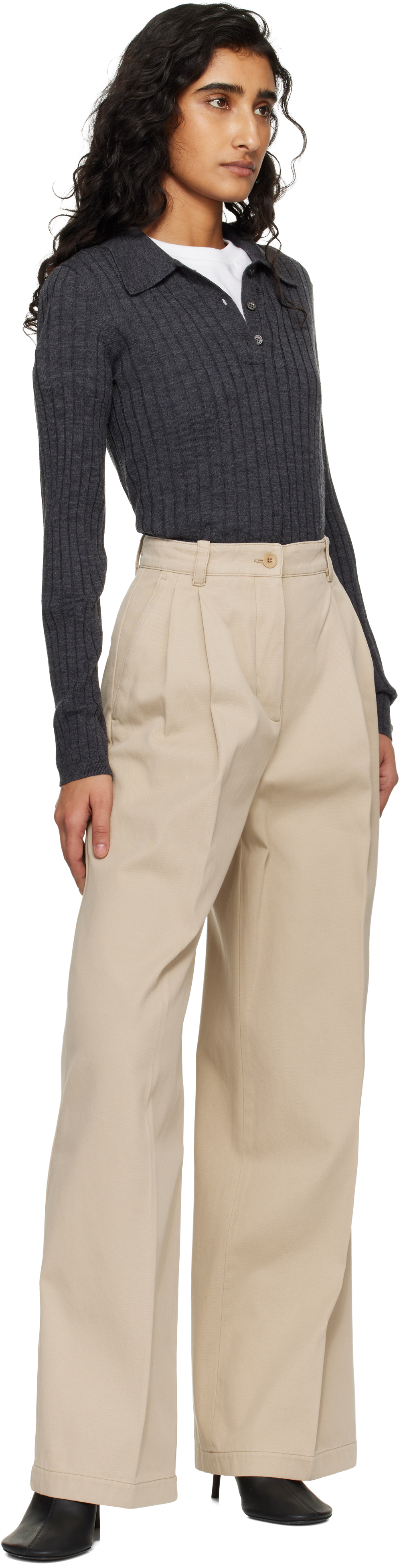 Beige Ginny Trousers