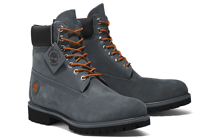 Premium 6 Inch Boot 'Grey Orange'