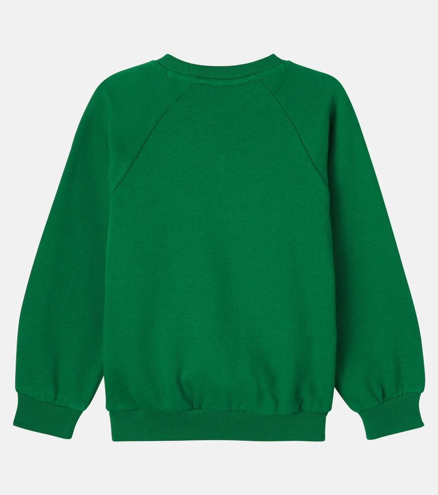 Panther cotton jersey sweatshirt