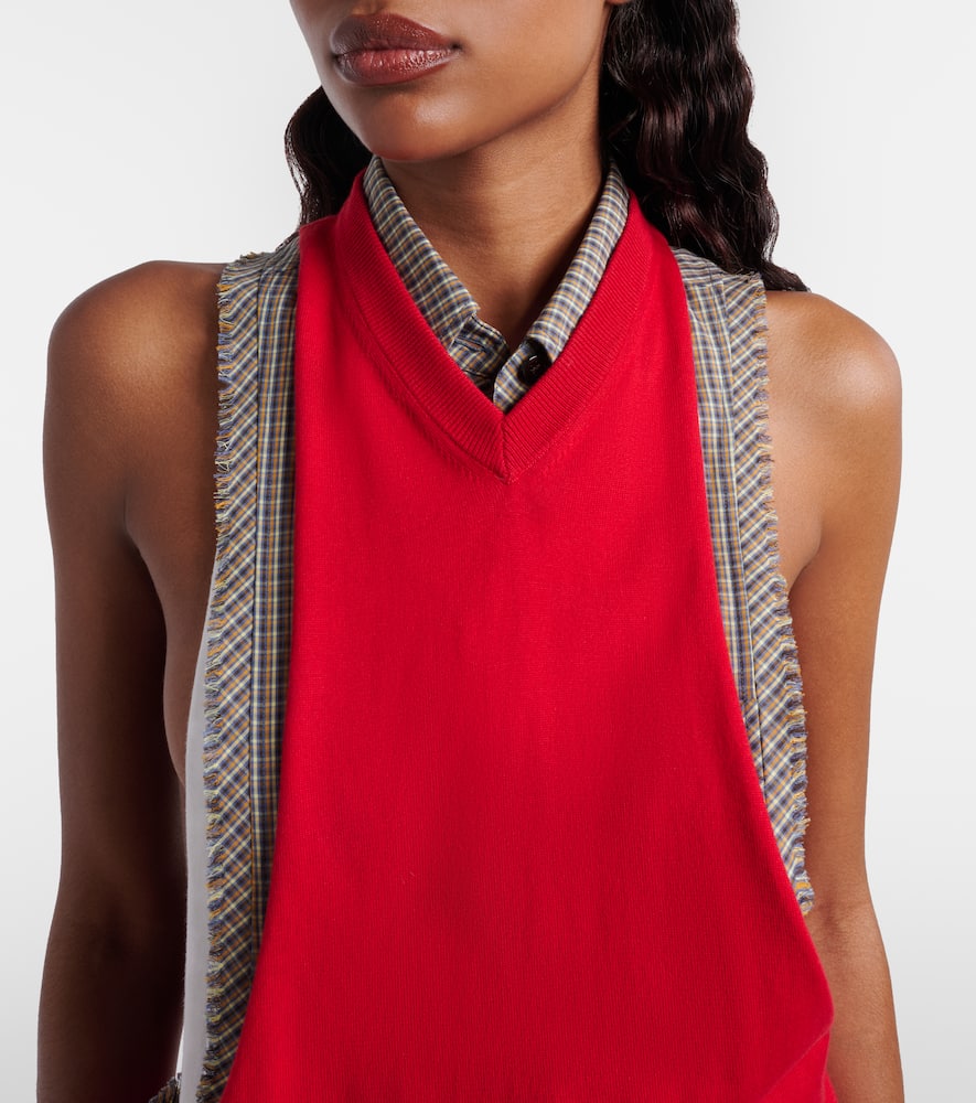 Knitted cotton top