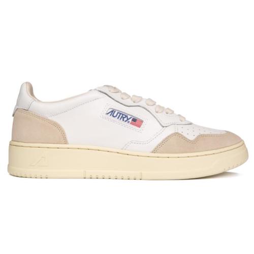 Trainers in leather and suede