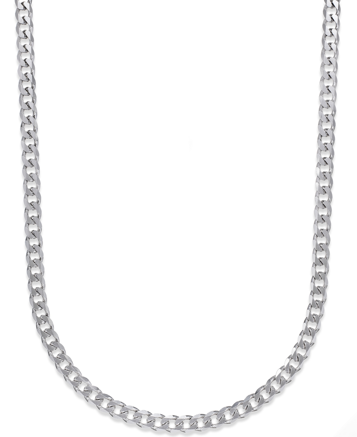 Men's Curb Chain Necklace in Sterling Silver - Sterling Silver