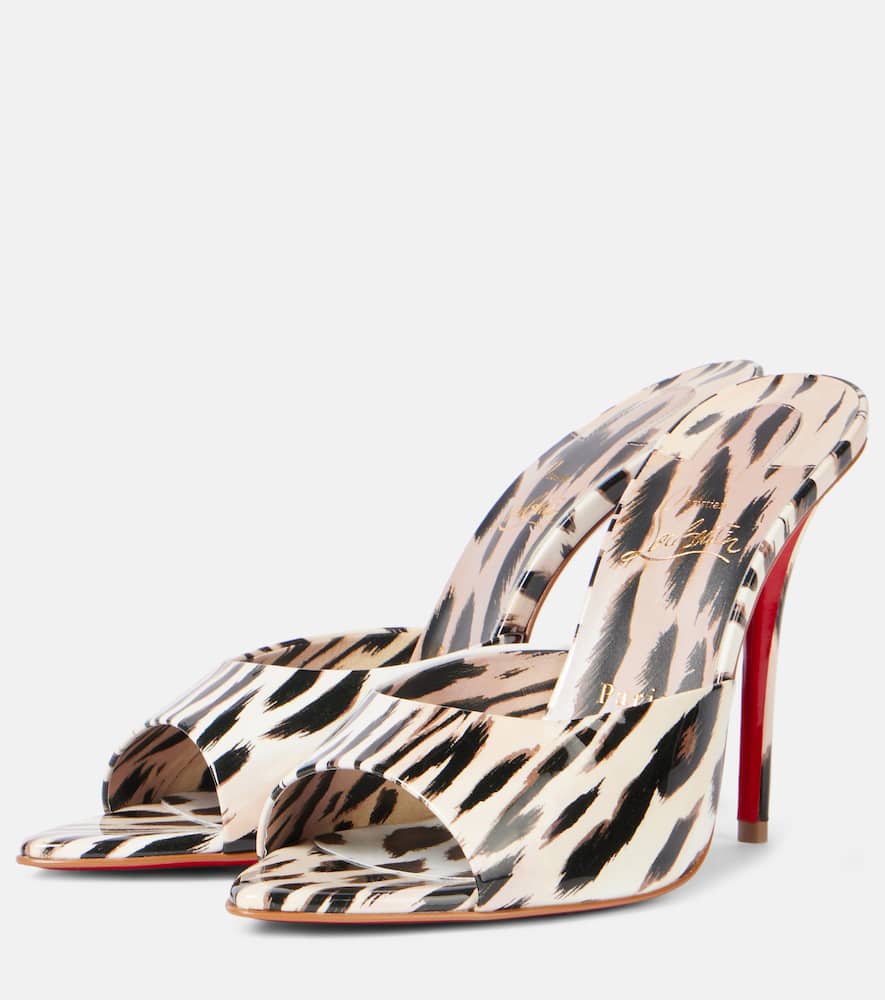 Christian Louboutin Miss Z 100 patent leather mules
