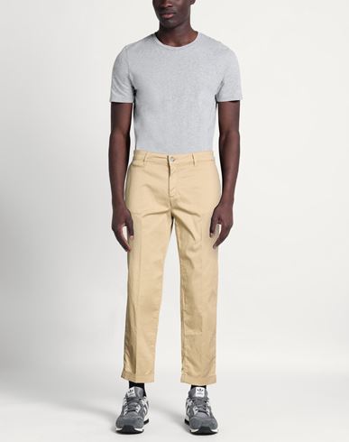 Man Pants Beige Size 30 Cotton, Lyocell, Elastane
