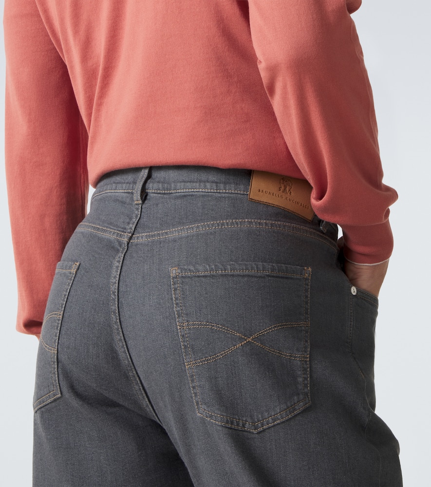 Logo straight jeans