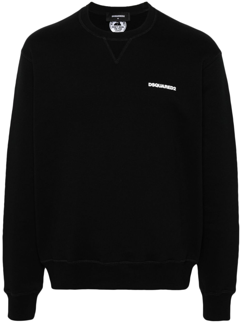 Logo-print cotton sweatshirt - Black
