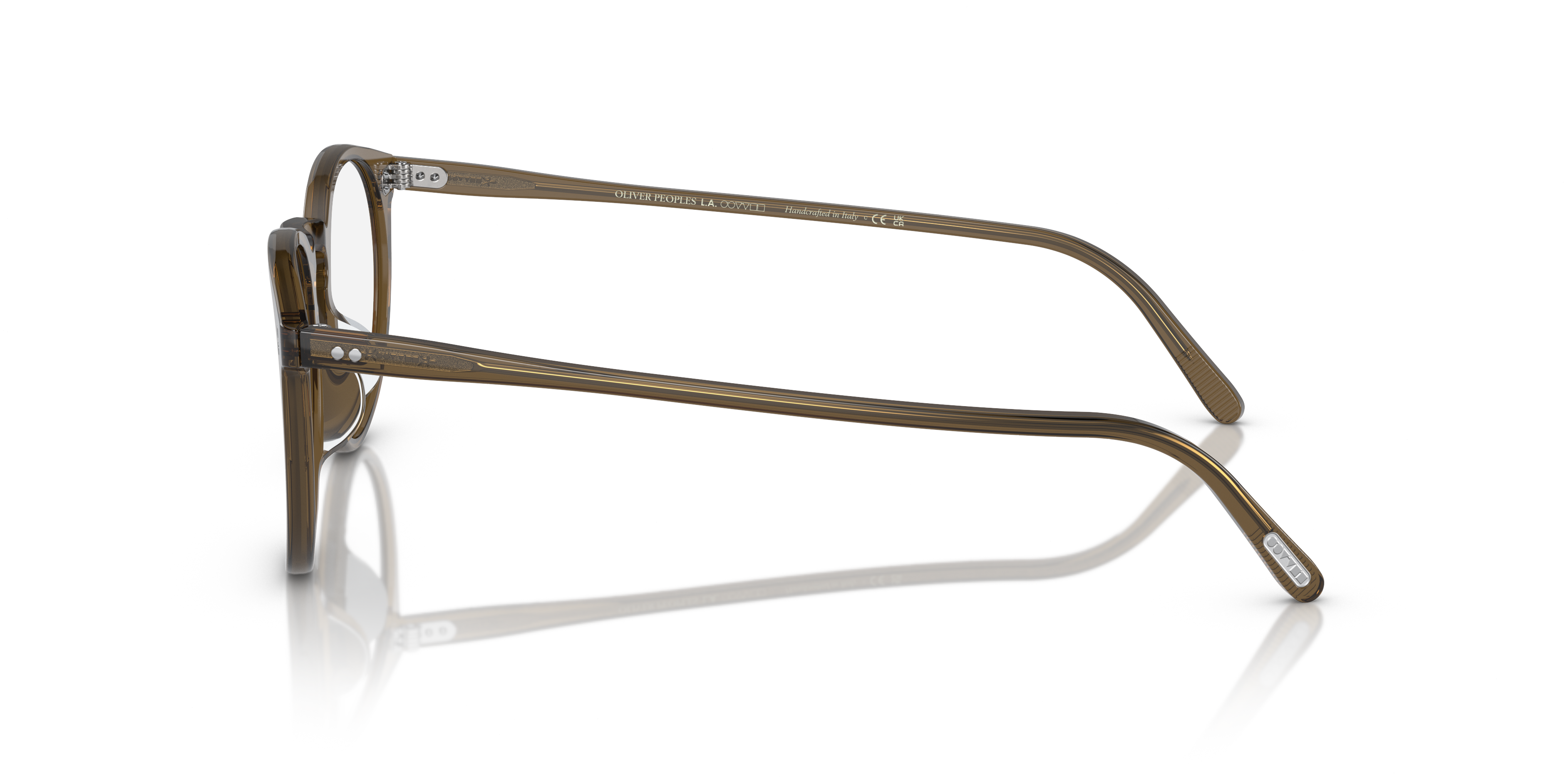 Oliver Peoples Uomo Oliver Peoples OV5183 O'MALLEY 1784 Montature da vista Acetato Marrone Trasparente Pantos Normale
