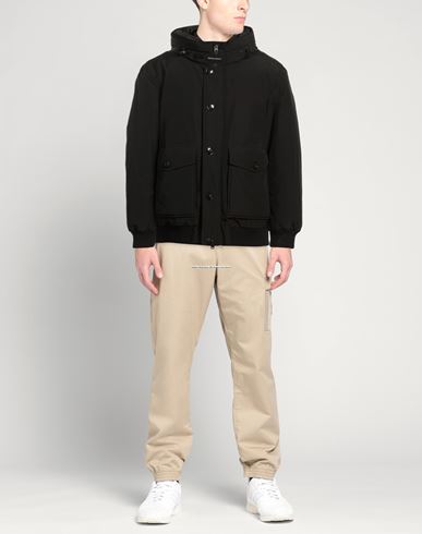 Man Puffer Black Size XXL Cotton, Polyamide