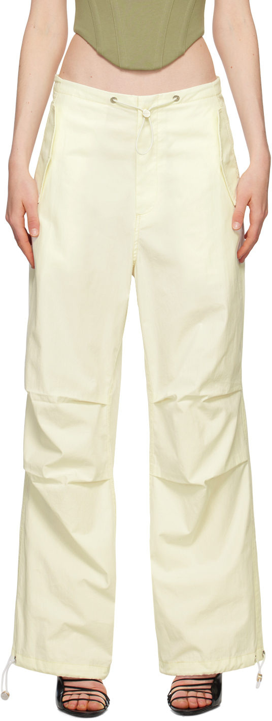 Dion Lee Off-White Toggle Parachute Trousers