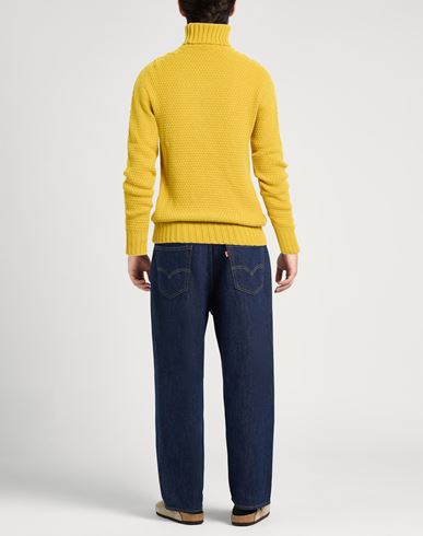 Man Turtleneck Mustard Size 42 Lambswool