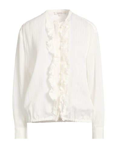 Woman Shirt White Size 2 Viscose, Silk