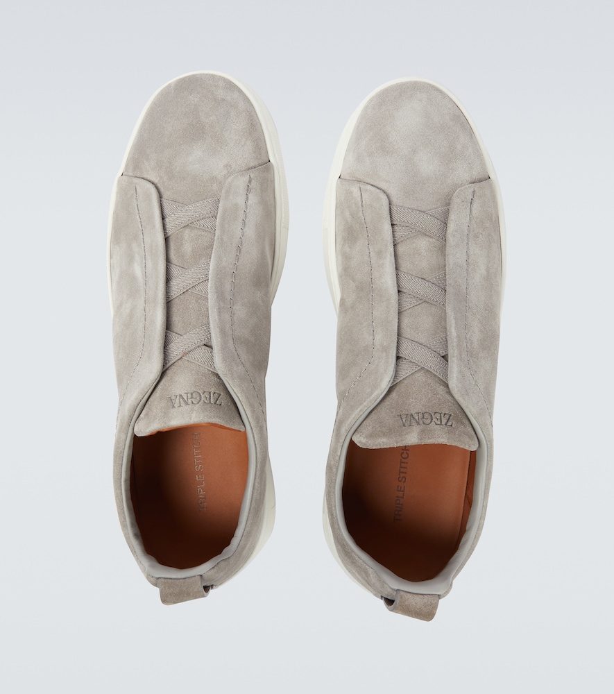 Zegna Triple Stitch suede sneakers