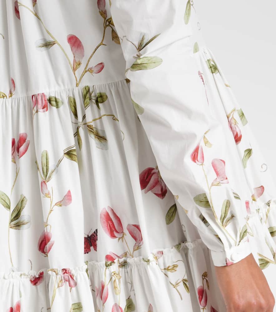 Floral cotton maxi dress