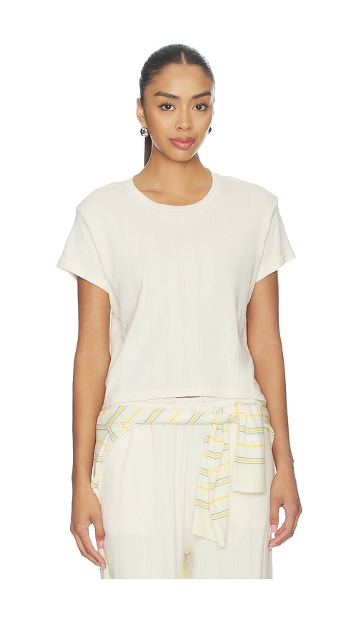STRUT-THIS The Ayla Tee in Ivory. - L also in M, S