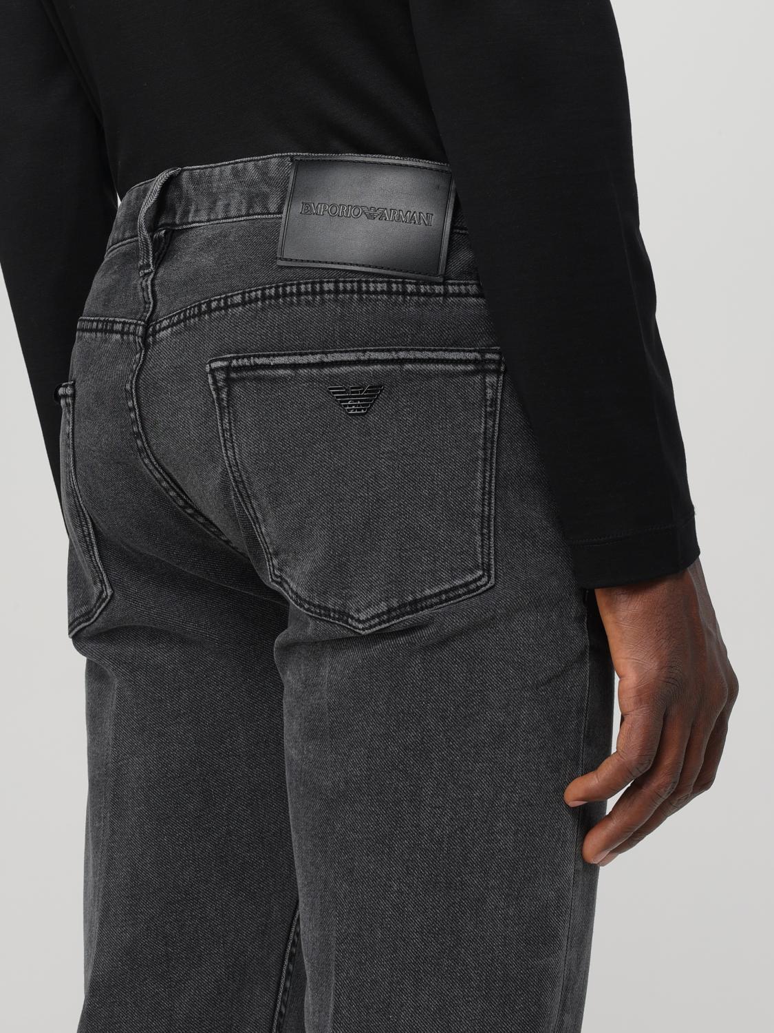 Cotton straight leg jeans - Black