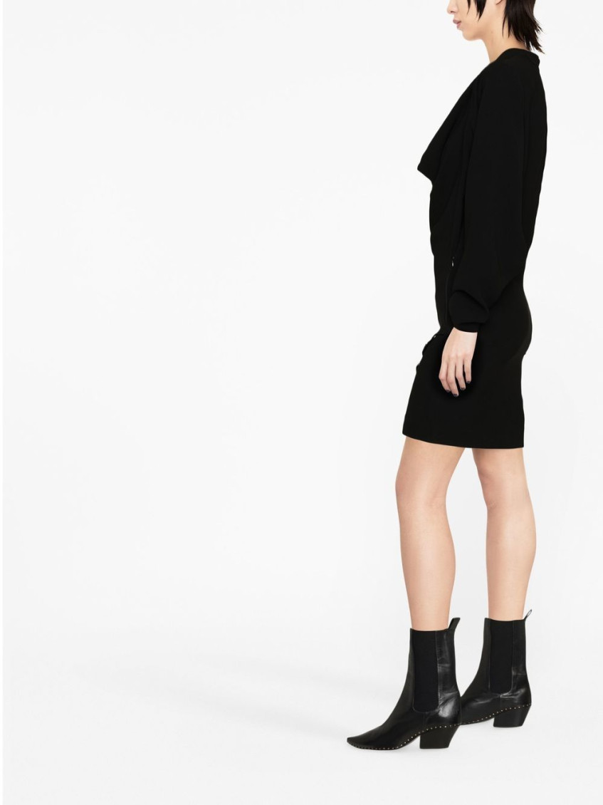 Lazeli Embellished V-neck Mini Dress