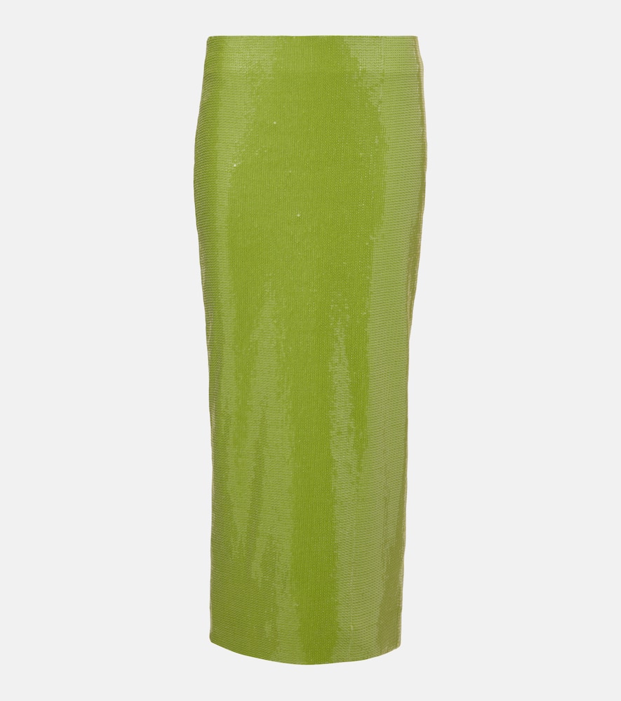 Sequined pencil skirt