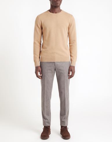 Man Sweater Sand Size M Virgin Wool