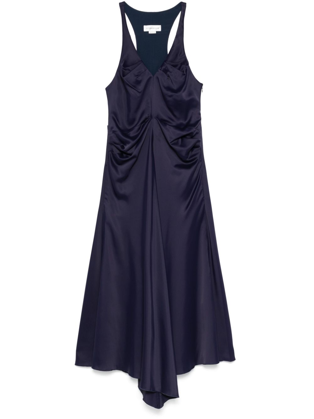 Gathered-detail maxi dress - White
