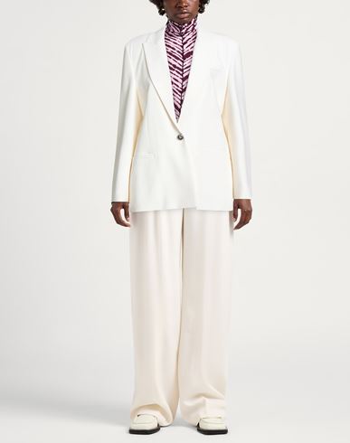 Woman Blazer Ivory Size 8 Viscose, Elastane