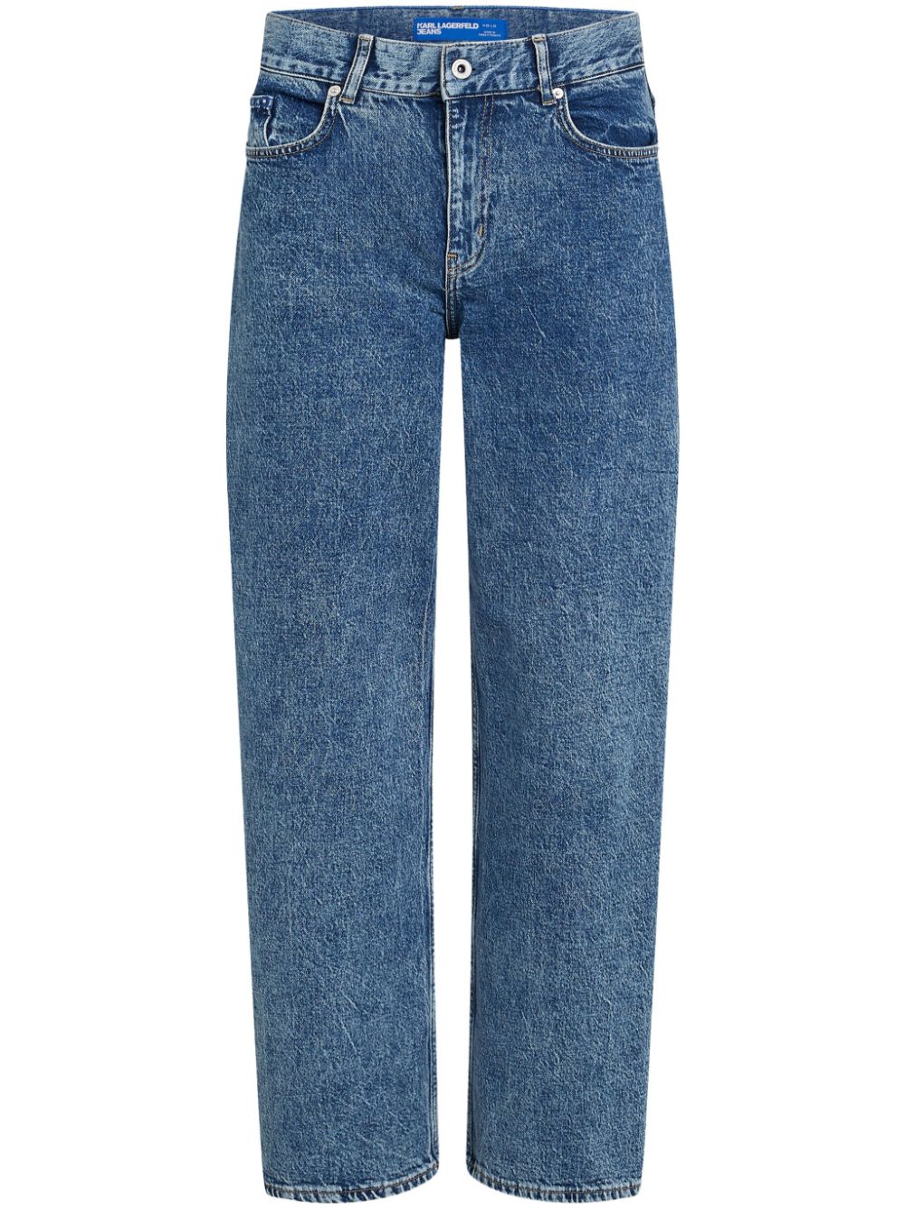 Mid-rise baggy jeans - Blue