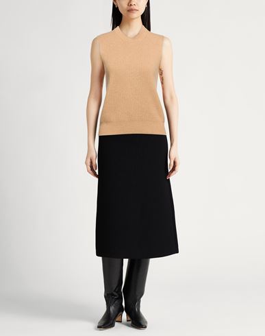 Woman Sweater Sand Size 8 Cashmere