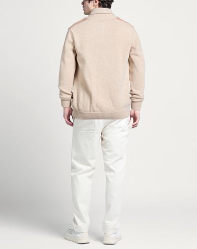 Man Cardigan Beige Size 42 Virgin Wool, Alpaca wool, Polyamide